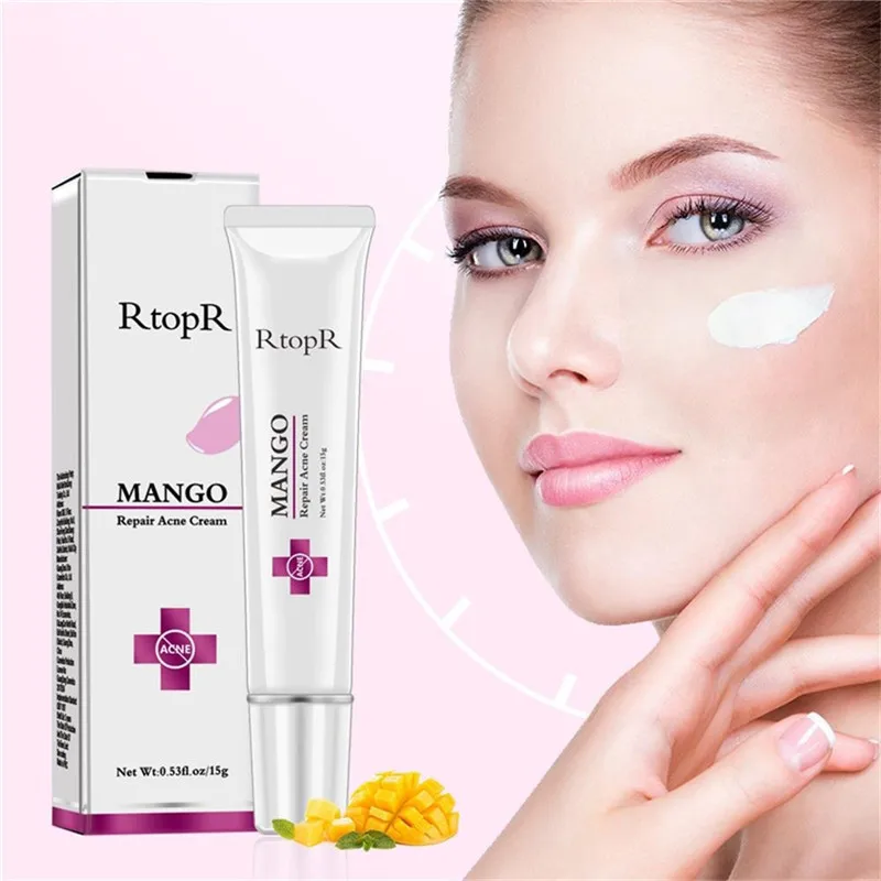 

RtopR Mango Repair Acne Cream Whitening Blackhead Shrink Pores Anti-acne Moisturizing Scar Facial Skin Care
