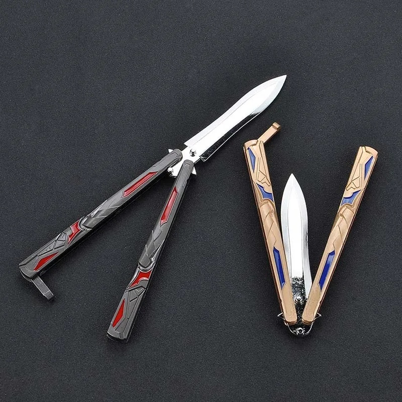 Новый аниме периферийный Бэтмен против Супермена Бабочка нож качели Упражнение