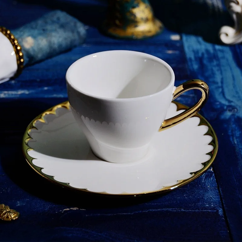 Кружка CreativeGolden edge с диском керамическая кружка старинные чашки чашка для молока