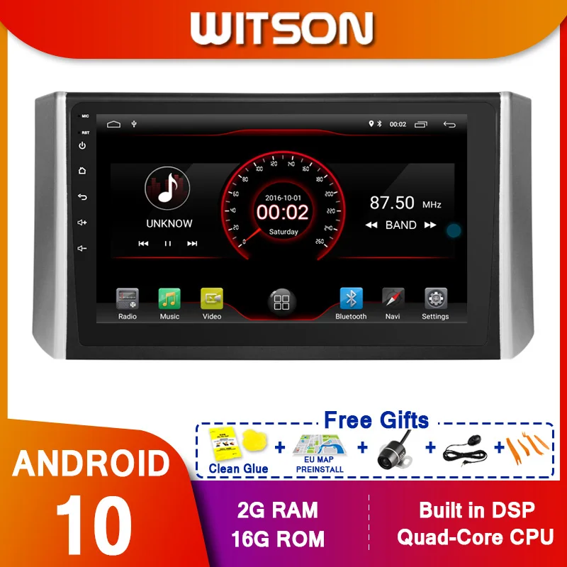 WITSON 9 &quotFULL HD сенсорный экран Android 10 0 Восьмиядерный Автомобильный GPS