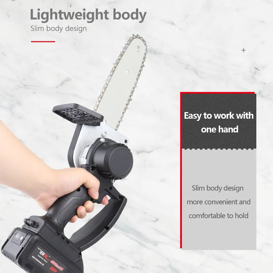 NEWONE 8 Inch 21V Беспроводная бензопила 2 0/4 0 AH обмен батареей с секатор ножница