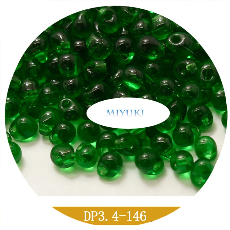 

Japan Miyuki Beads Dp3.4mm Water Drop Seed Beads 14-Color Transparent Series 13g