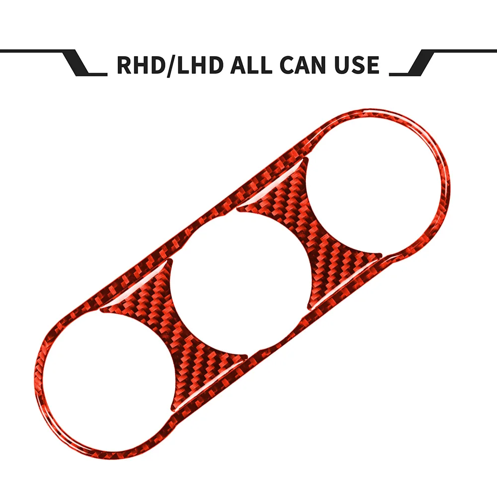 

3pcs Carbon Fiber Air Conditioning Buttons Frame Trim Sticker Car Styling Accessories for Mazda MX-5 Miata Roadster 2016+ND