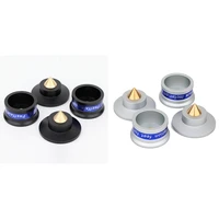 top deals 4 pcs speaker amplifier shock spikes isolation feet stand pad for turntable amplifier cd dac recorder