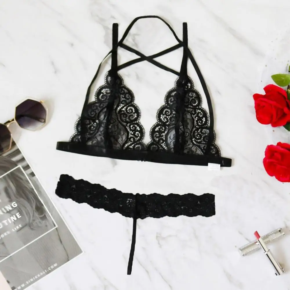 Женский комплект нижнего белья сексуальный кружевной с бюстгальтером кружевное