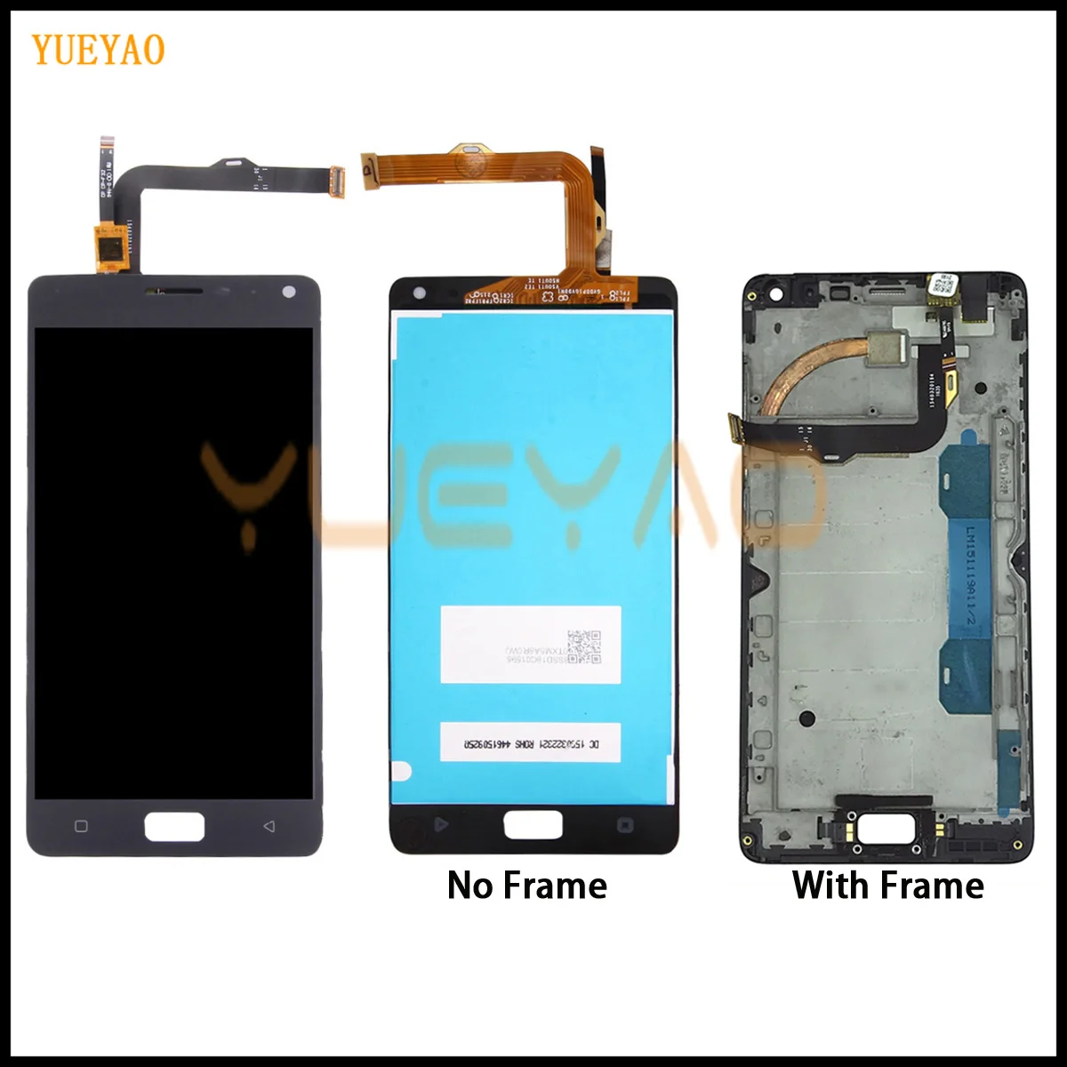 ЖК экран с рамкой YUEYAO дигитайзер сенсорного экрана 5 дюйма для Lenovo Vibe P1 P1c72 P1a42