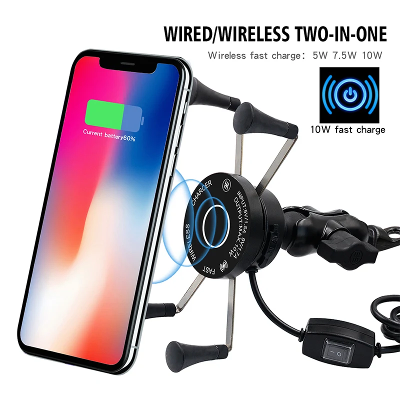 Беспроводной мобильный телефон для мотоцикла велосипеда с USB зарядным