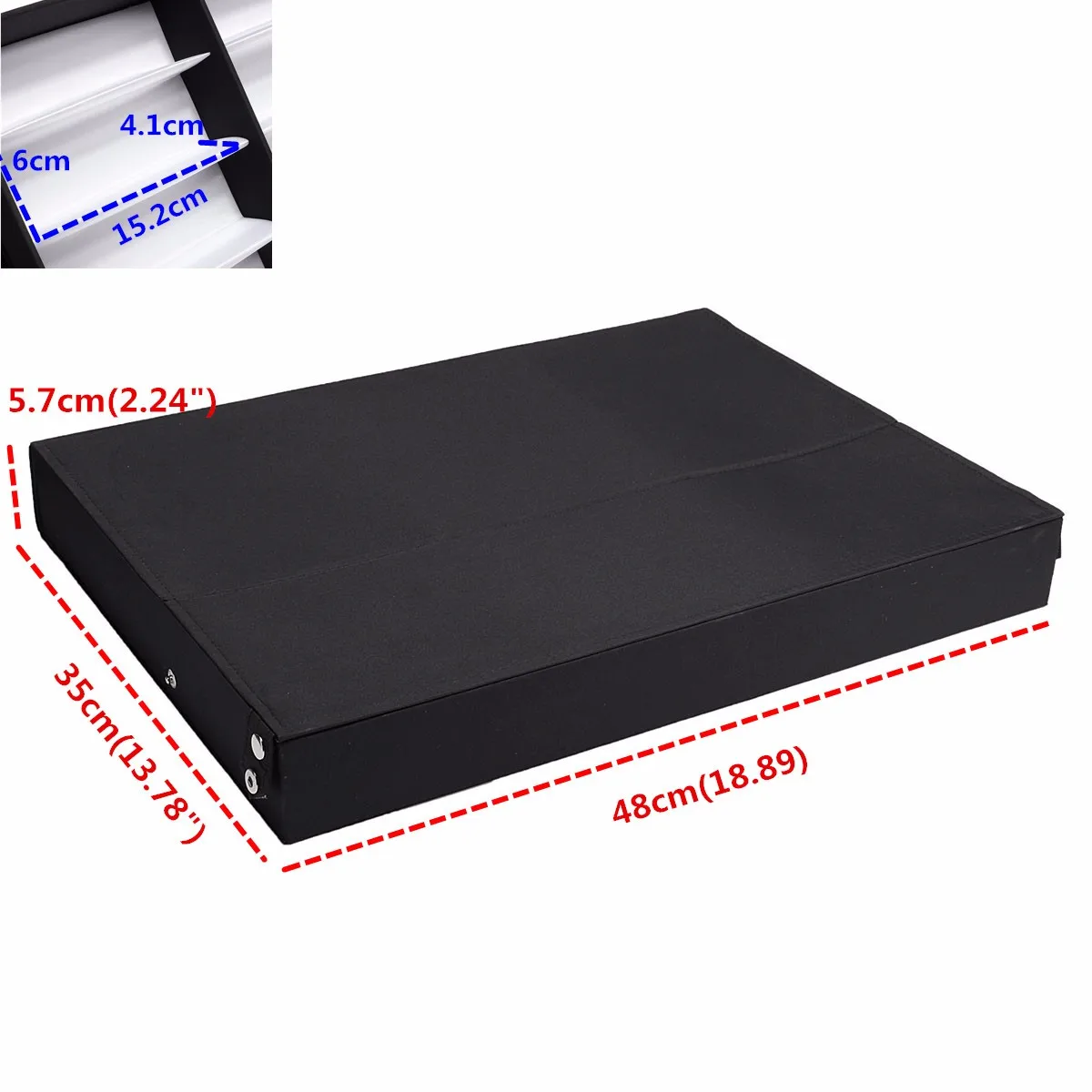 

18 Slot Sun Glassess Reading Glasses Eyewear Display Stand Storage Box Case Glasses Display Case Storage Organizer Collector