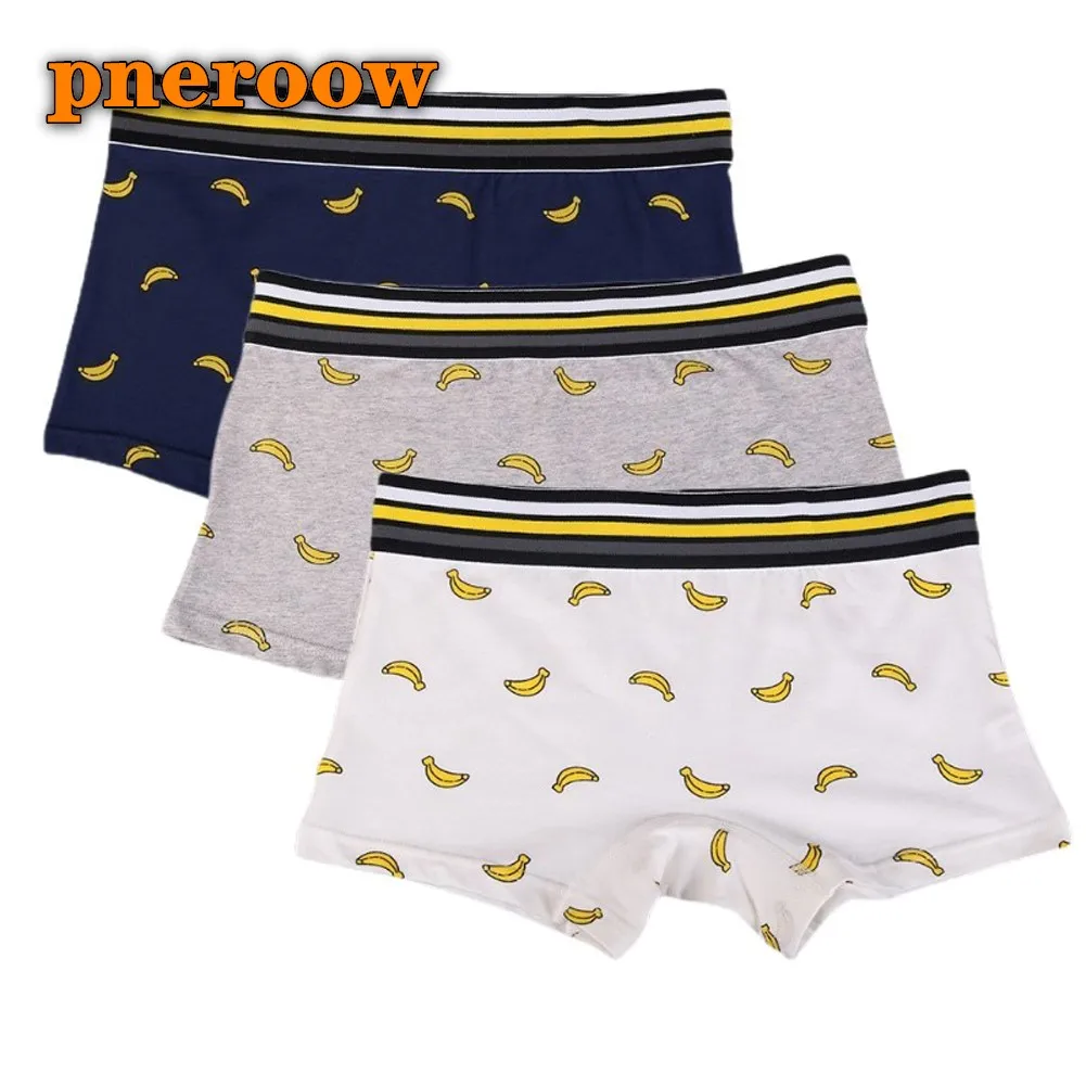 

Pneroow 3 Pack Fashion Panties Briefs Soft Cute Bananas Printing Lady Knickers Women Underwear Neutral Boyshort