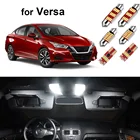 Canbus Светодиодная лампа для освещения салона автомобиля Комплект для Nissan Versa 2007-2019 2020 2021 Внутренняя купольная Карта Чтение багажника номерной знак лампа