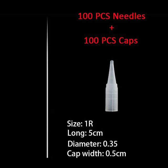 100 NEEDLE and cap Горячая высокое качество дешевые микроблейдинг машины с лучшими роторными тату машины цена для перманентного макияжа - Цвет: 100 NEEDLE and cap