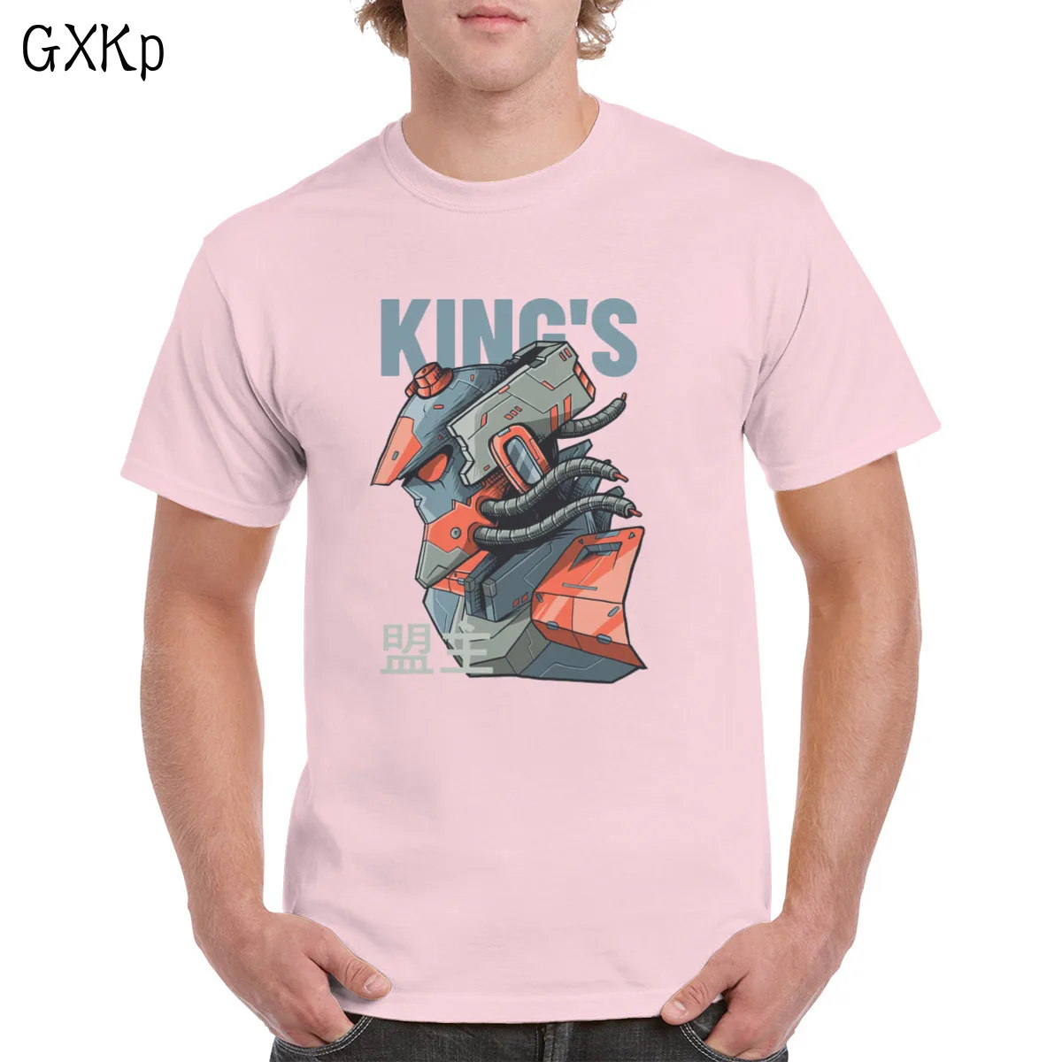 

King's Mecha t shirt 100% Cotton Cool Gundam Graphics Tops Oversized clothes female/Man