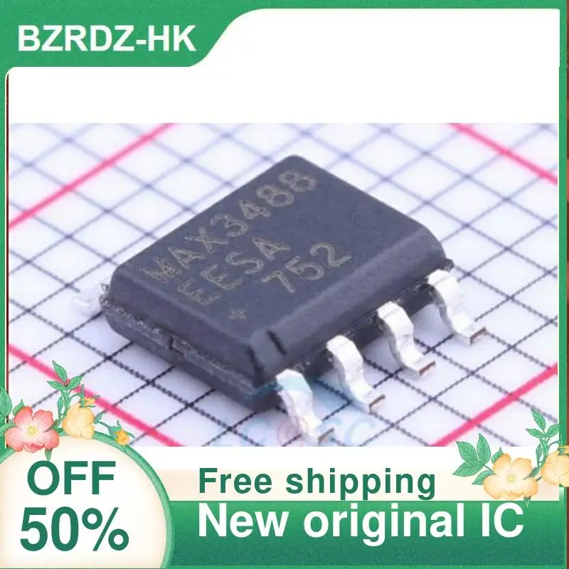 

2-10PCS/lot MAX3488EESA+T SOP-8 New original IC