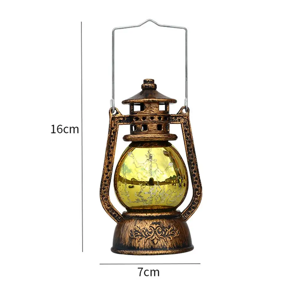 Винтаж масляная лампа Хэллоуин декоративное освещение Опора Тыква фонарик