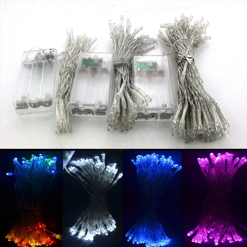 1X LED Батарея светильник строка 2 м/3 м/5 м/10M отличный подарок на Рождество Строка