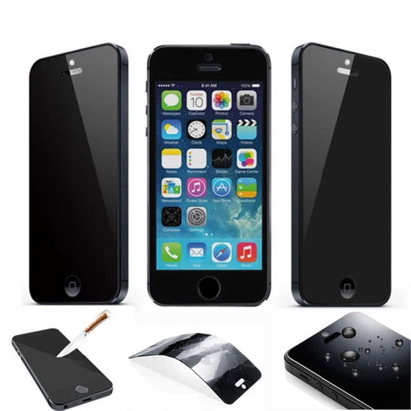 

1-2PCs Half Screen Privacy Protective Film Tempered Glass Antispy for IPhone 12 XS XR 6 7 8 11pro MAX X PLUS Screen Protector