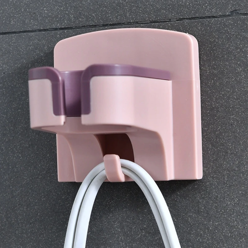 Настенный держатель для фена полка ванной комнаты стеллаж хранения органайзер