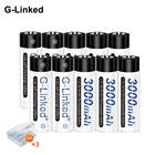 G-линкд 1,2 V 3000mAh NI-MH AA перезаряжаемый аккумулятор для фонарика Камера игрушка дистанционный пульт PreCharged аккумулятор с высокой емкостью
