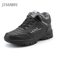 mens snowboots ladies winter boots men waterproof snow sneakers warm black man casual shoes handmade leather boots femme 36 45