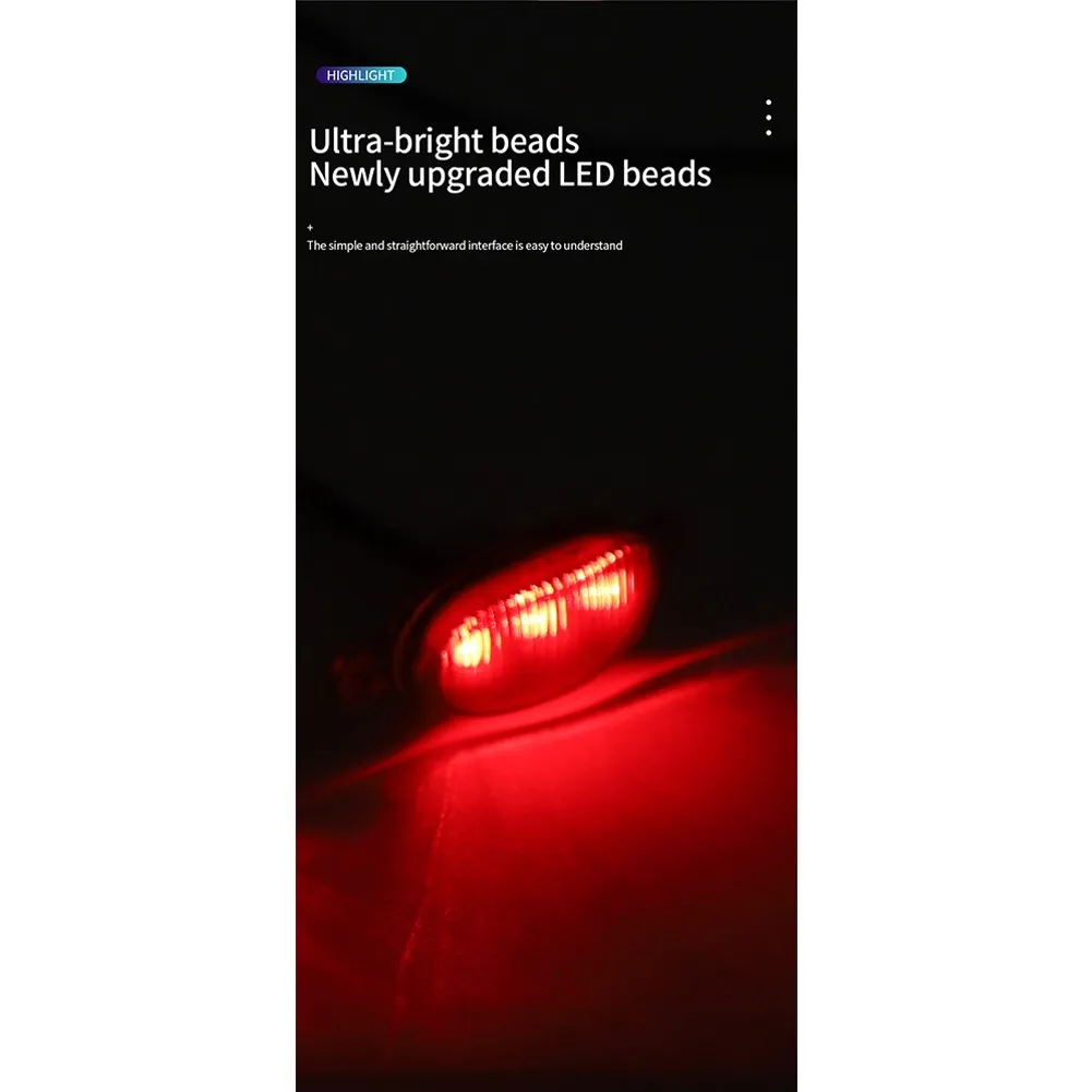 

3Pcs Car Lights Parts APP Control ABS Plastic Fit For Car Mid-grid Grille LED Light Raptor Style Grill Trim Truck High Quality