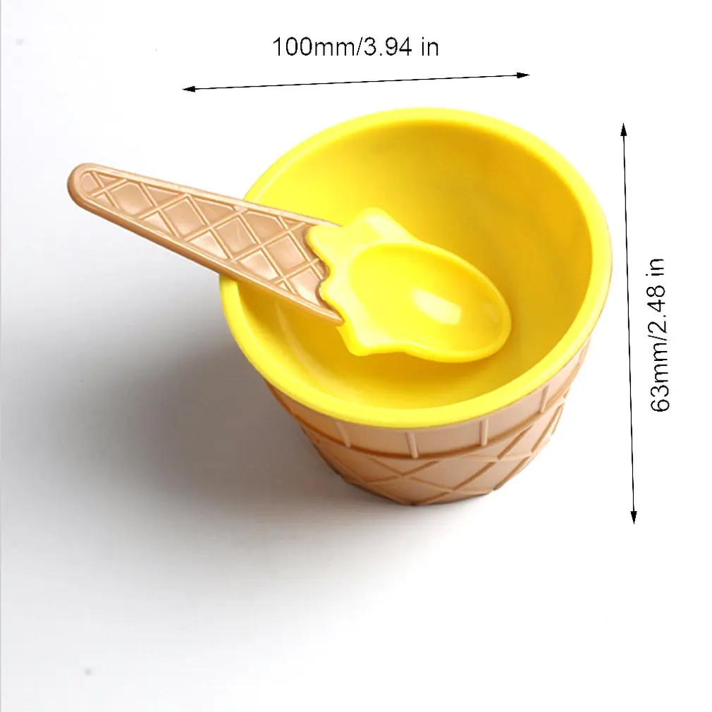 

Slime Bowl Box Spoon Fluffy Containers DIY Kit Accessories Children Clay Bowl Toys Kids Food Play Ice Cream Bowl