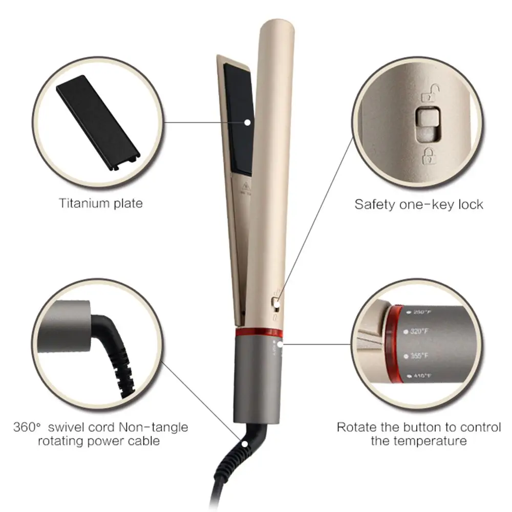 Выпрямитель для волос Honglin профессиональный керамический утюжок завивки