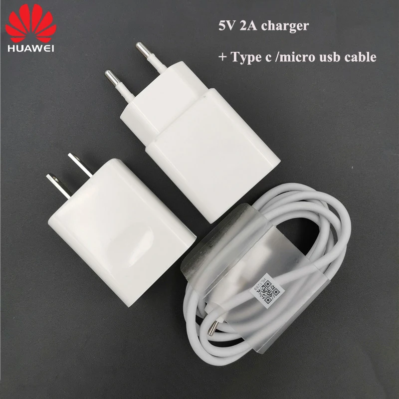 Фото Оригинальное быстрое зарядное устройство Huawei 5 В 2 А кабель Micro Type-C USB для P9 P8 P6 P7 Plus Оригинальное быстрое зарядное устройство Huawei 5 В 2 А кабель Micro Type-C USB для P9 P8 P6 P7 Plus