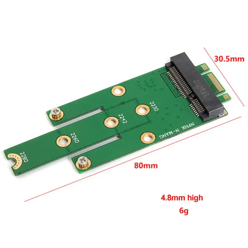 

NGFF M.2 B + M Key To MSATA Mini PCI-E PCI-Express SATA 3.0 SSD Male Converter Adapter Card For 2242/2260/2280 M2 Ngff SSD