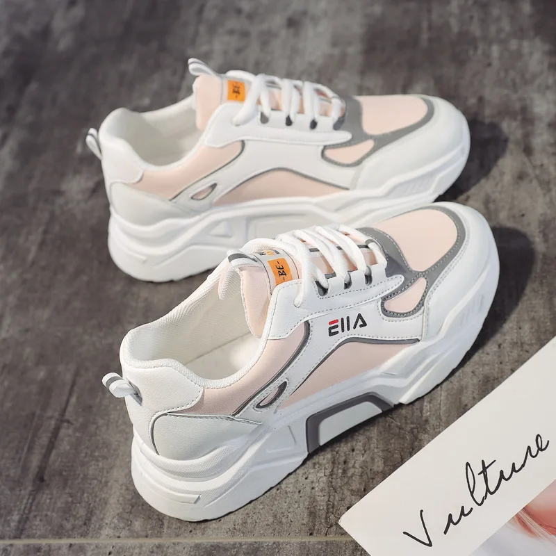 Кроссовки женские на шнуровке с вулканизированной подошвой | Обувь