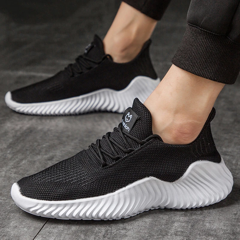 

Кроссовки мужские легкие на платформе, повседневная обувь на шнуровке, удобные прогулочные кеды, 2021