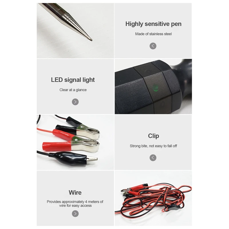 

Auto circuit tester probe diagnostic tool scanner 12V 24V Car Electrical Circuit Tester Current Voltage Diagnostic