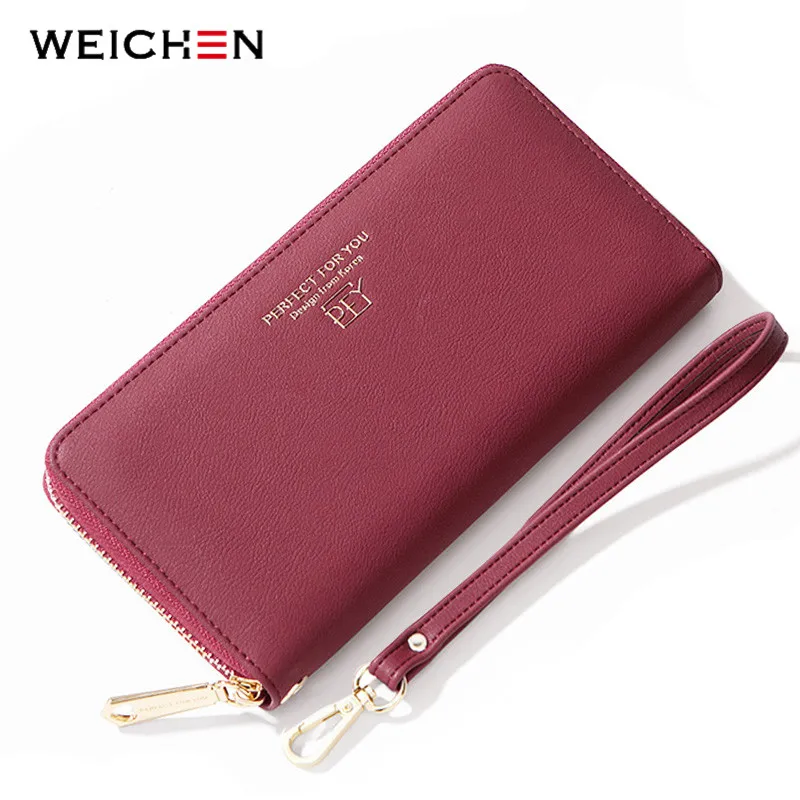 WEICHEN длинный женский кошелек клатч большой емкости Карманный держатель для карт