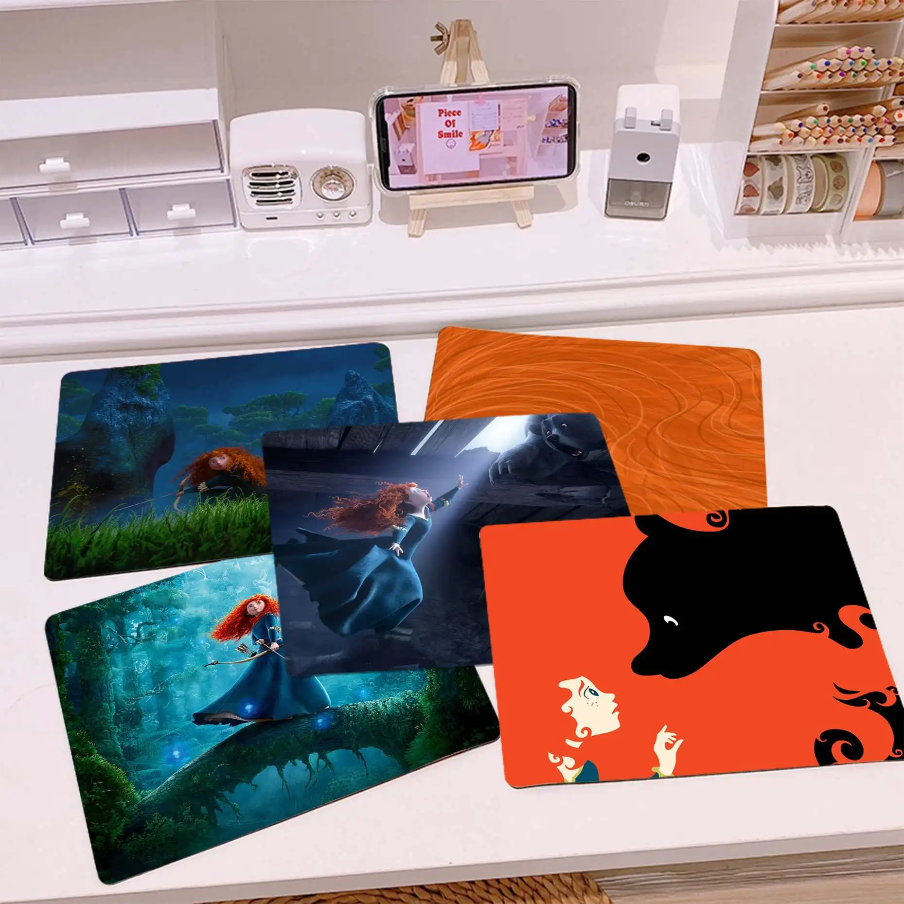 

Custom Skin Disney Cartoon Movie Brave Princess Merida Silicone Pad to Mouse Game Top Selling Wholesale Gaming Pad mouse