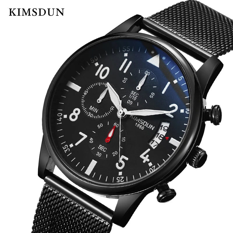 

New Hot Style Fashion Men's Watch Retro Milanese Steel Belt Comfortable Leisure Waterproof Luminous Student Quartz Watch WA79