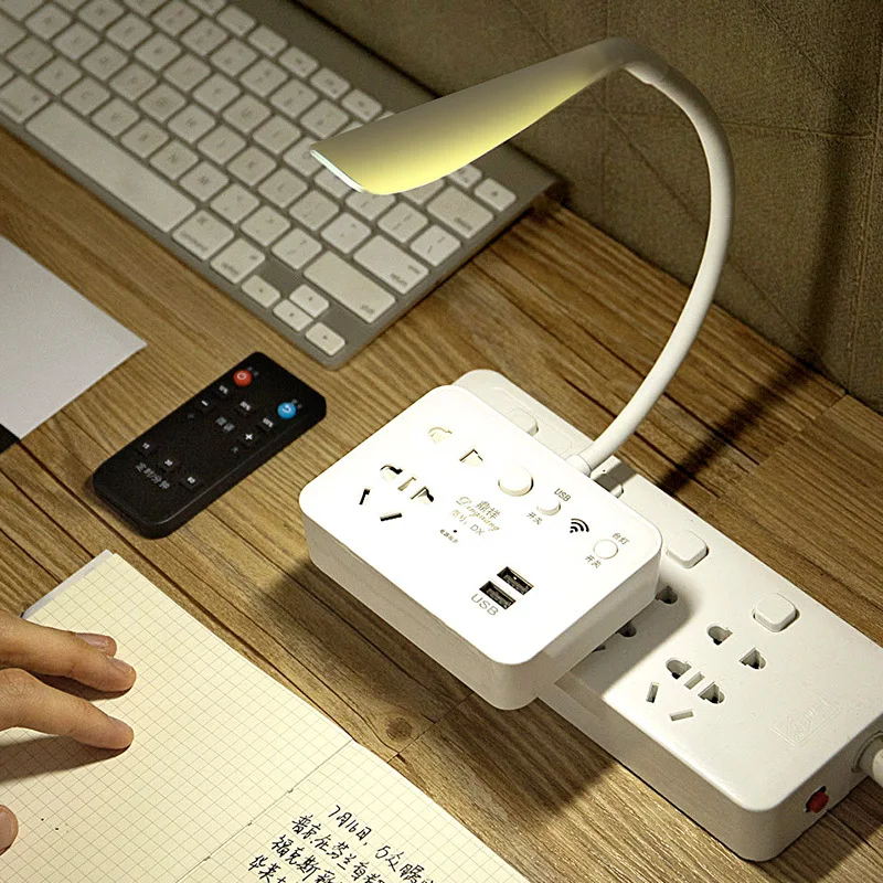 Ночник мультирозеточный выход с Usb wi-fi-розетка для настенной розетки зарядные станции розетка конвертер пульт дистанционного управления розетка переменного тока