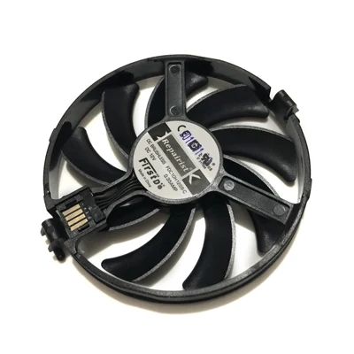 BLACK FDC10H12S9-C XFX жесткие замены вентиляторы FDC10H12S9-C VGA охлаждающий вентилятор GPU для XFX RX580 GTR RX480 RS Grahics карты охлаждения как замена - Цвет лезвия: BLACK FDC10H12S9-C