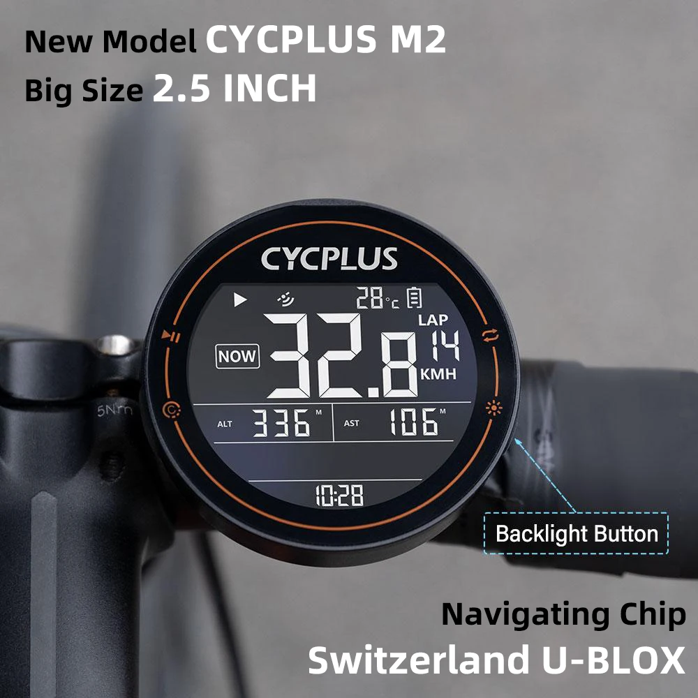 Велосипедный GPS-компьютер Cycplus M2 велосипедный спидометр Bluetooth 4 0 ANT + Ciclismo