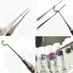 1 шт. Высокое качество стоматологический ортодонтический скручивающийся модуль Ligature Tie Placer размещение удобный инструмент для использования