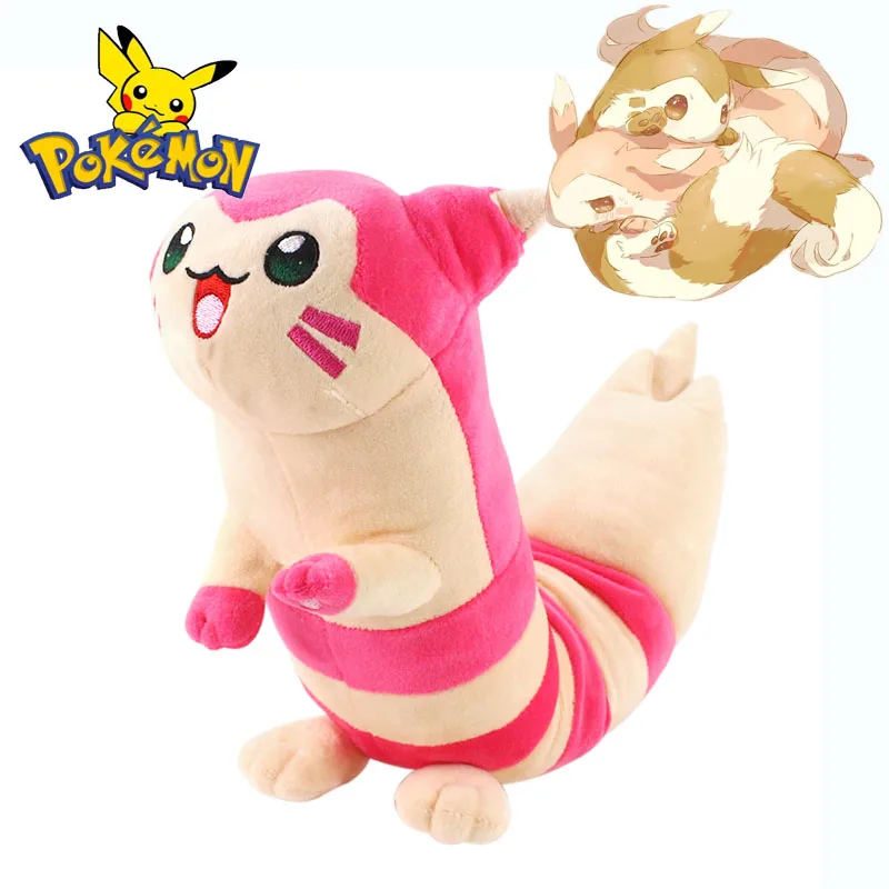 

Покемон Милый Розовый фуррет 45 см плюшевая анимэ кукла Покемон короткая набивная фигурка мультяшная модель куклы кавайные детские игрушки ...