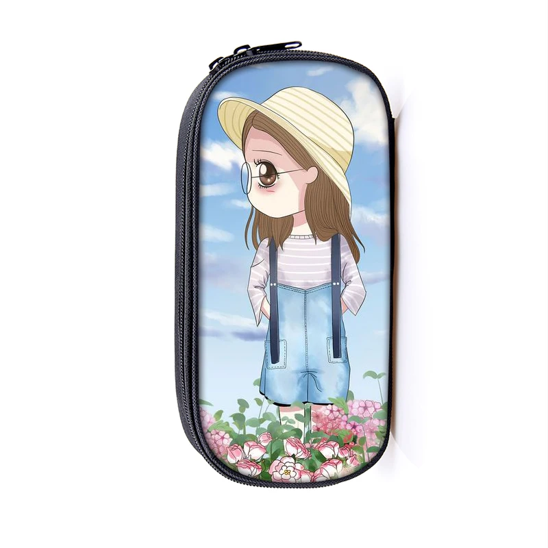 Мультяшные милые косметички для девочек женская косметичка сумка карандашей
