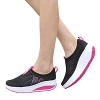 fashion shoes women mesh flat shoes sneakers platform shoes women loafers breathable air mesh swing wedges shoe breathable flats