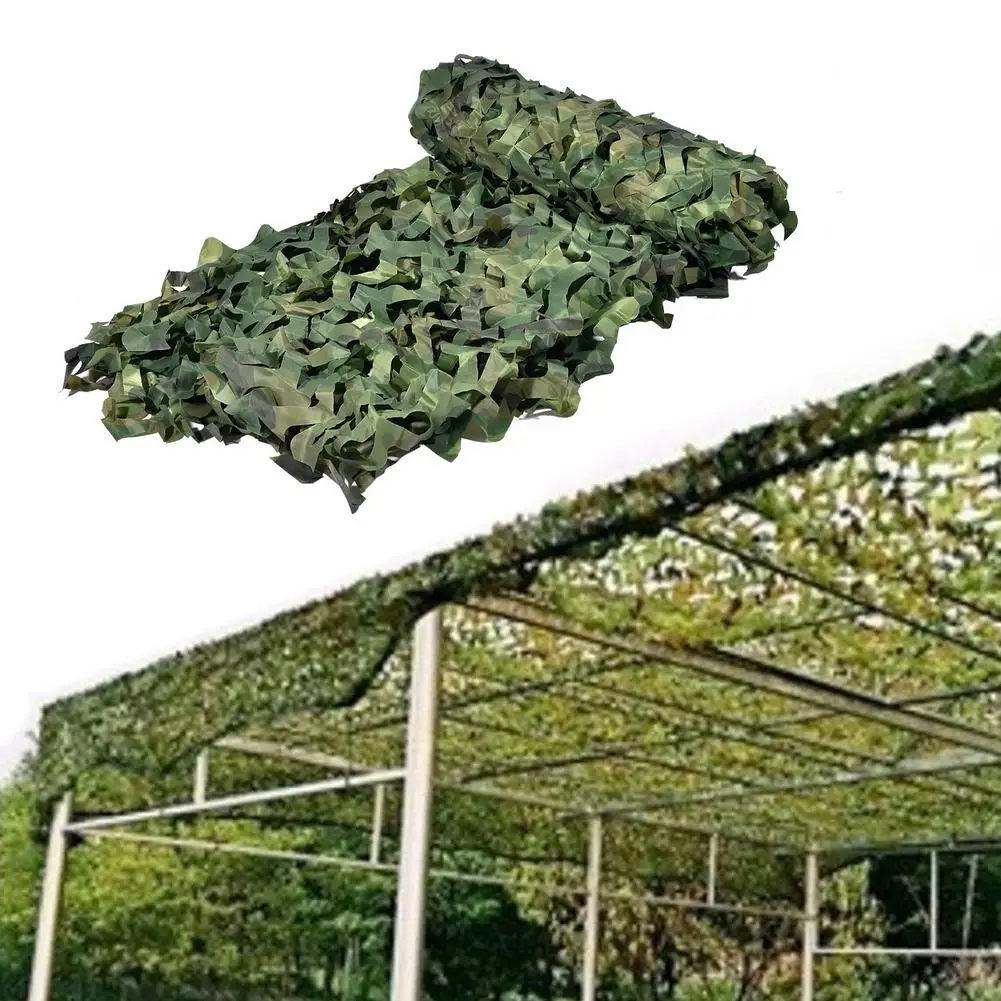 

NEW Woodland Camo Netting Camouflage Net Privacy Protection Camouflage Mesh for Camping Forest Landscape Sun Protection Pergola