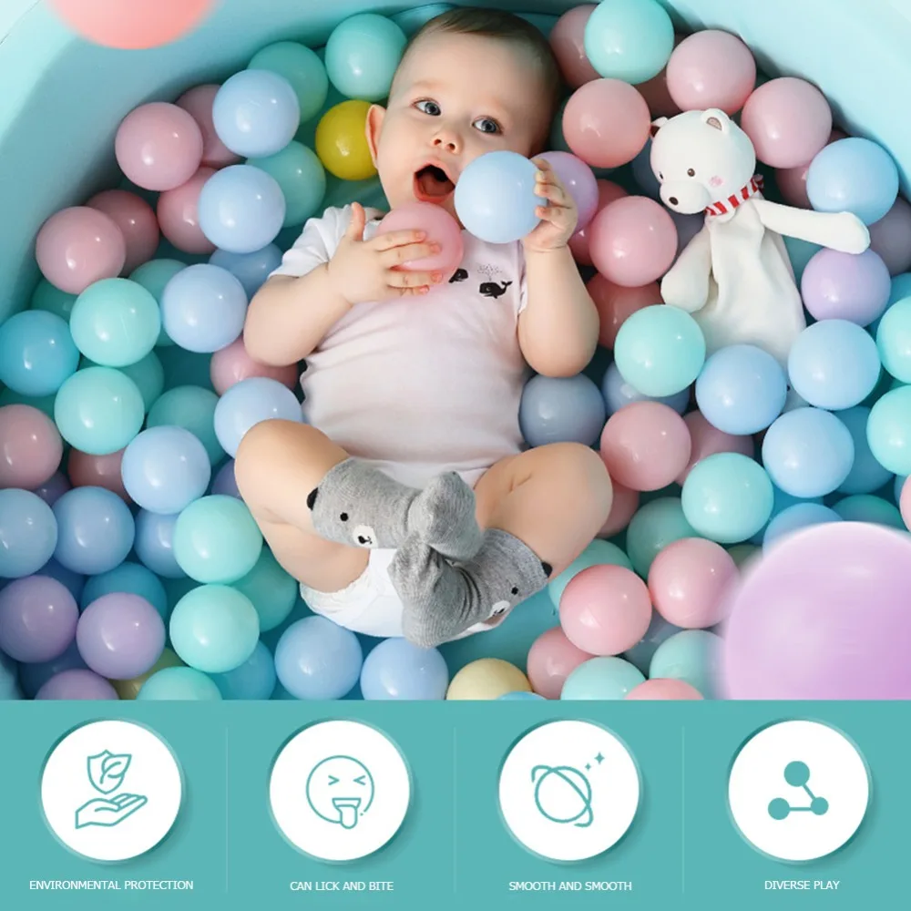 

25/50/100pcs Eco-Friendly Colorful Plastic Ball Toys Ocean Balls for The Pool Baby Swim Pit Toy Stress Air Ball Outdoor Sports