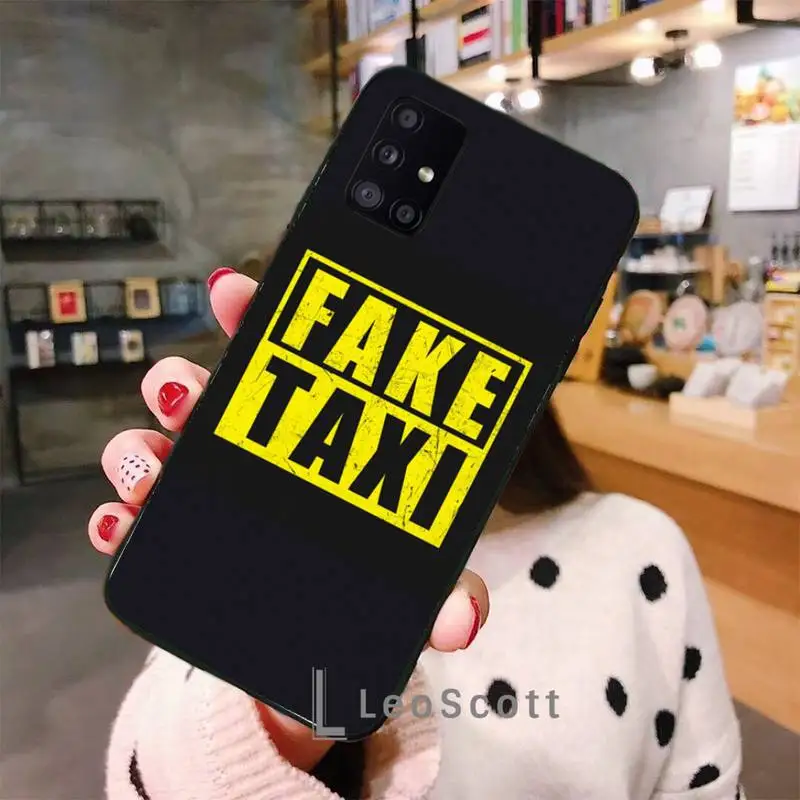 

Fake FK Taxi Phone Case For Samsung A40 A50 A51 A71 A20E A20S S8 S9 S10 S20 Plus note 20 ultra 4G 5G
