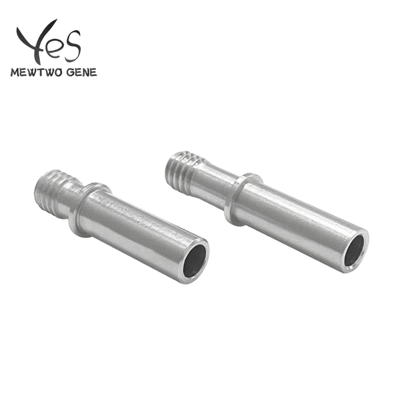 

4PCS M6 Thread 3D Printer Parts Mega i3/Chrion/Mega X/S Hot End Components Stainless Steel Throat for 1.75mm Filament
