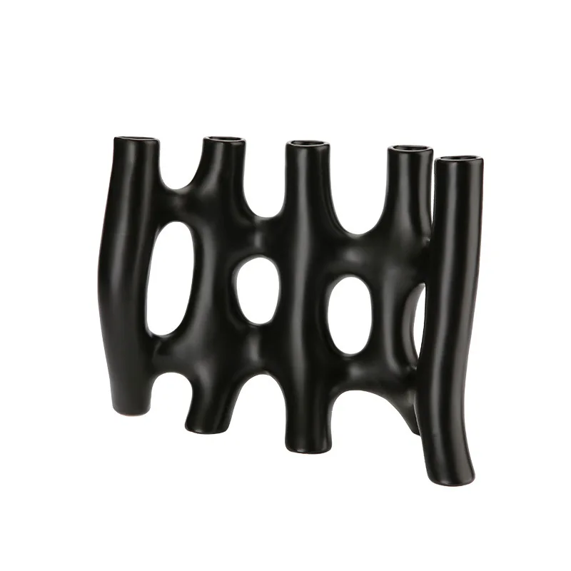 

Creative Dried Flower Decoration Indoor Ceramic Vase Nordic Light Luxury Ins Style Living Room Vase Decoration For Home LD446