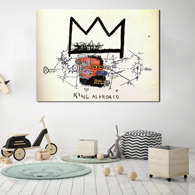 Настенная картина King Alphonso по джинсу Мишель настенные постеры на холсте с принтом