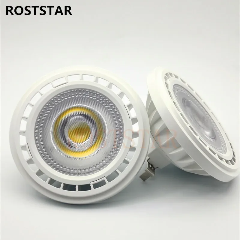 1 шт. COB 10W/15W AR111 G53/GU10 QR111 Светодиодный точечный светильник лампы Ультра яркий