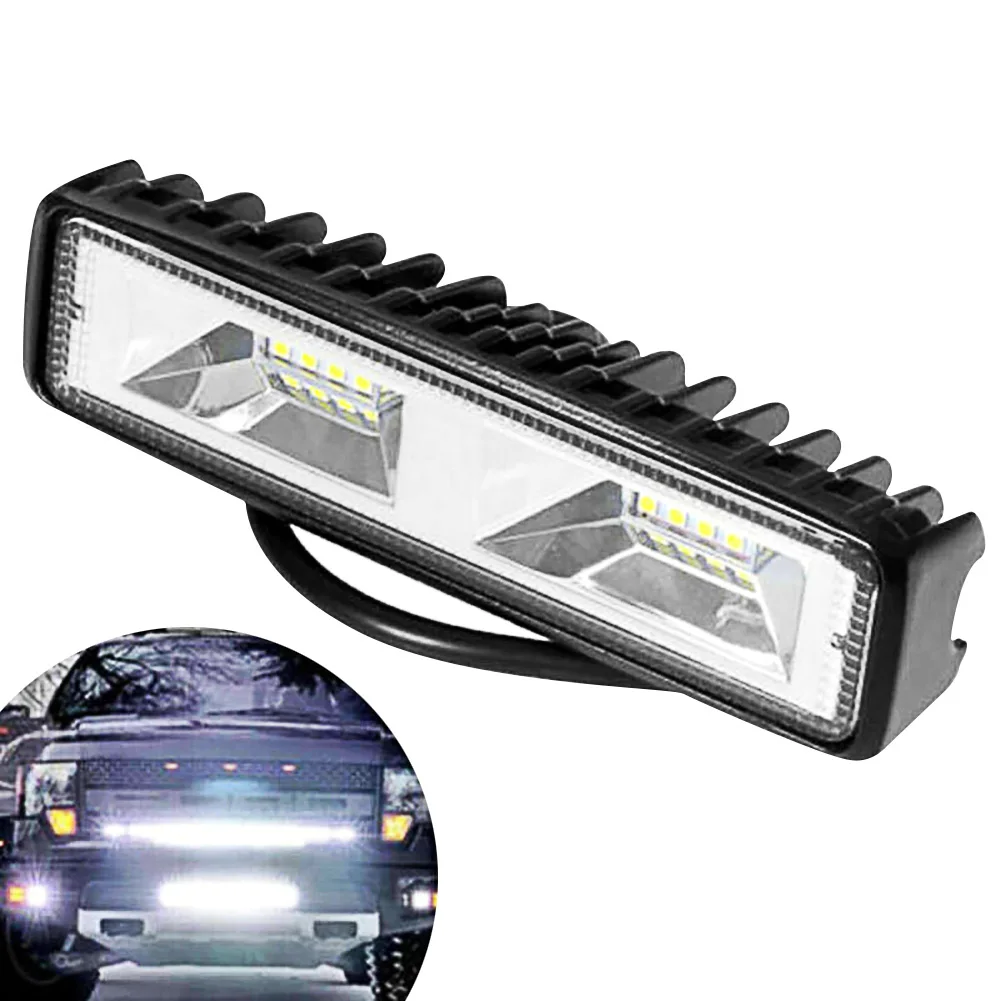 2pcs 18W 12V 16LEDs Car Led Work Light Bulb Spot Beam Bar Driving Fog Lamps for SUV Truck off-road Accessories | Автомобили и