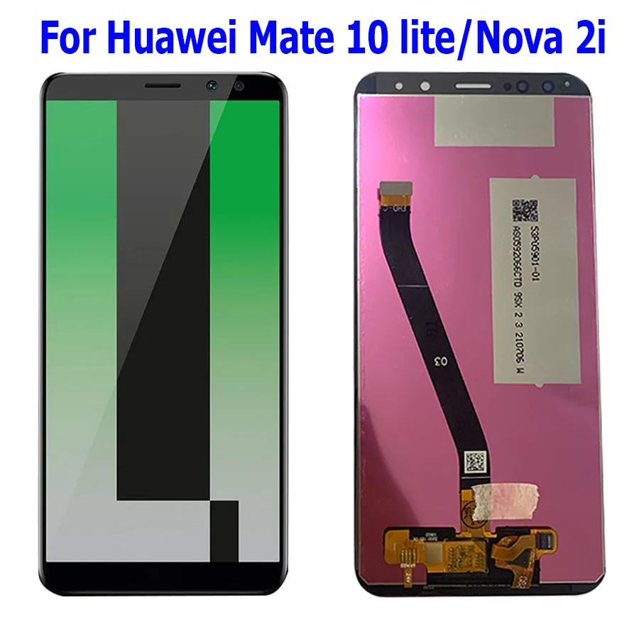 

5,9 "Оригинальный дисплей для HUAWEI Nova 2i, ЖК-дисплей с сенсорным экраном и рамкой для HUAWEI Mate 10 Lite, ЖК-дисплей Nova 2i, дисплей RNE-L21 5,9" O